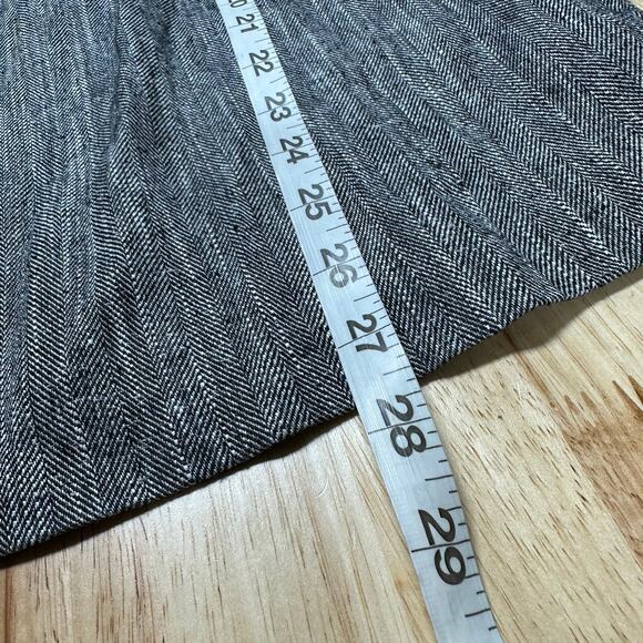 MaxMara NWT Vespa Silk Tweed Camisole Top Size US 10 Grey Linen V-Neck Italy - Picture 10 of 10